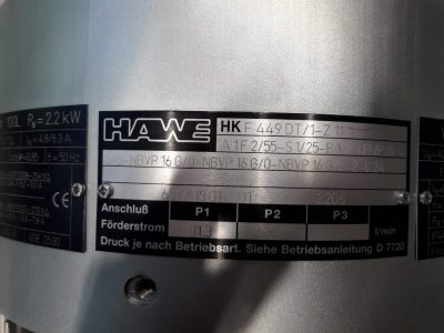 Hawe Hydroaggregat HKF 449DT/1-Z11,3