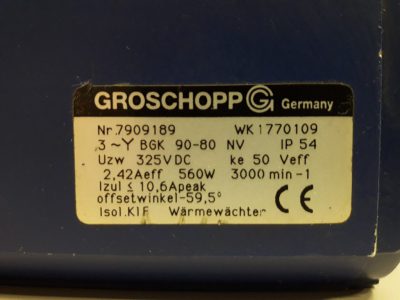 Groschopp Servomotor BGK 90-80 NV (ohne Bremse)