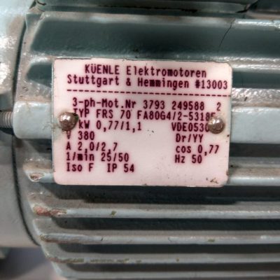 Küenle Getriebemotor FRS 70 FA80G4