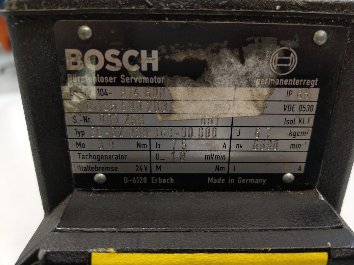 Bosch Servo Motor SE-B2.030-060-00.000 - Ihr Profi für Ersatzteile