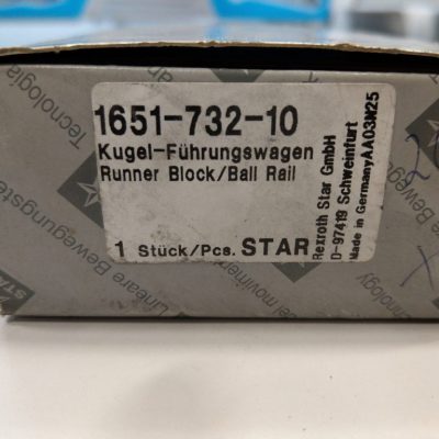 Rexroth Star Führungswagen Kugelwagen 1651-732-10