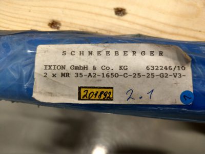 Schneeberger Führungsschiene MR35-A2-1650-C-25-25-G2-V3