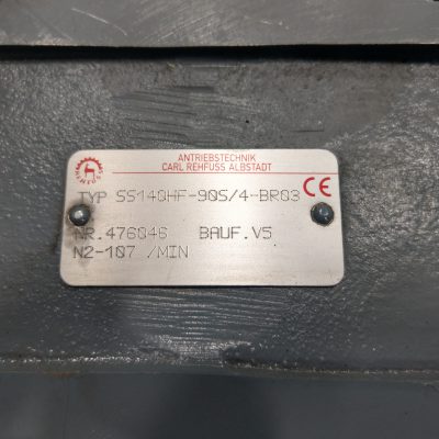 Rehfuss Stirnrad-Schneckengetriebe Getriebemotor SS140HF-90S/4-BR03